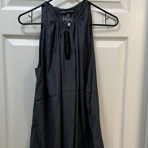 Catherine Malandrino Charcoal Sleeveless Blouse